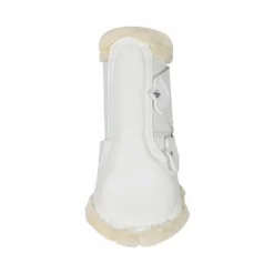 LeMieux - Guêtres fermées souples Mesh Fleece Edged Blanc Clearance