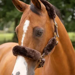 LeMieux - Kit fourreau de licol Simuwool Marron Hot