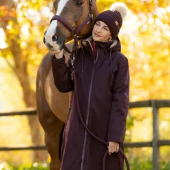 LeMieux - Manteau d'équitation femme All Elements damson Bordeaux Discount
