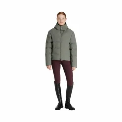 LeMieux - Manteau d’équitation imperméable enfant Young Rider Daisy rosemary Vert Hot