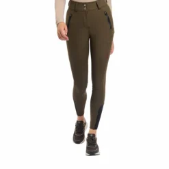 New LeMieux - Pantalon d'équitation imperméable femme DryTex Full Grip Alpine Marron