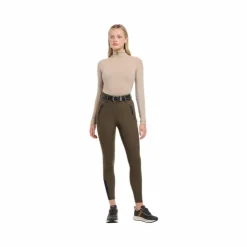 New LeMieux - Pantalon d'équitation imperméable femme DryTex Full Grip Alpine Marron