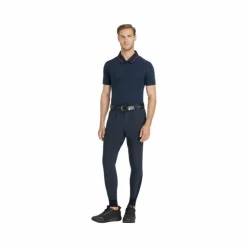 LeMieux - Pantalon d’équitation homme Classique Full Grip Marine Hot