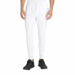 LeMieux - Pantalon d’équitation homme Classique Full Grip Blanc New
