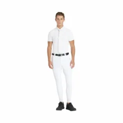 LeMieux - Pantalon d’équitation homme Classique Full Grip Blanc New