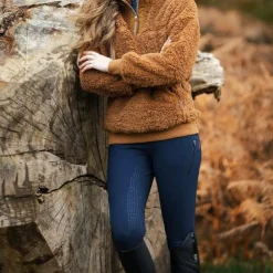 Discount LeMieux - Pantalon d'équitation imperméable femme DryTex Full Grip Marine