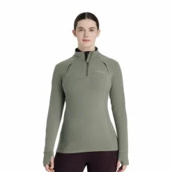 LeMieux - Polaire à col zippé femme Frances rosemary Vert