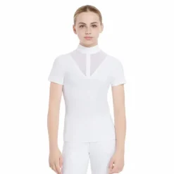 LeMieux - Polo de concours manches courtes fille Eva Young Rider Blanc Sale