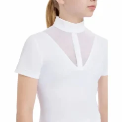 LeMieux - Polo de concours manches courtes fille Eva Young Rider Blanc Sale