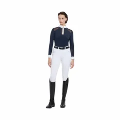 LeMieux - Polo de concours manches longues femme Camille Marine Online