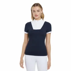 Clearance LeMieux - Polo de concours manches courtes femme Sophia Marine
