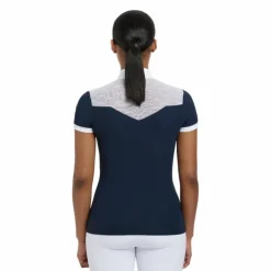 LeMieux - Polo de concours manches courtes femme Emily Marine Best