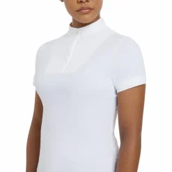 LeMieux - Polo de concours manches courtes femme Sophia Blanc Outlet