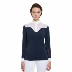Sale LeMieux - Polo de concours manches longues femme Emily Marine
