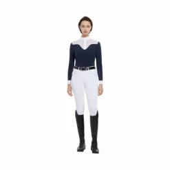 Sale LeMieux - Polo de concours manches longues femme Emily Marine