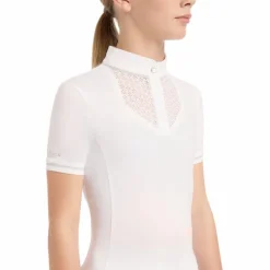 LeMieux - Polo de concours manches courtes junior Young Rider Belle Blanc New