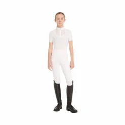 LeMieux - Polo de concours manches courtes junior Young Rider Belle Blanc New