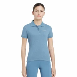 Sale LeMieux - Polo enfant Classique Junior Young Rider Ice blue Bleu