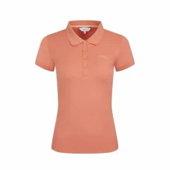 LeMieux - Polo manches courtes femme Classic apricot Orange