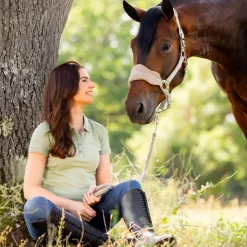 LeMieux - Polo manches courtes femme Classic fern Vert Hot