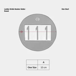 LeMieux - Porte numéro pour bridon en cuir Noir Online