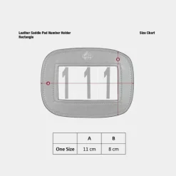 LeMieux - Porte numéros pour tapis en cuir Noir New
