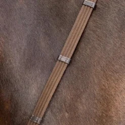 LeMieux - Rênes Webbed Continental / argent Marron Clearance