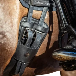 New LeMieux - Sangle de dressage Gel-Tek anatomique Noir