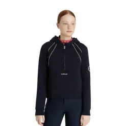Best LeMieux - Sweat à capuche demi-zippé enfant Young Rider Hettie Marine