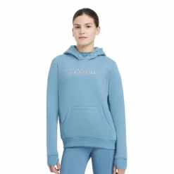 LeMieux - Sweat à capuche enfant Classique Junior Young Rider Ice blue Bleu