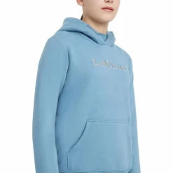 LeMieux - Sweat à capuche enfant Classique Junior Young Rider Ice blue Bleu