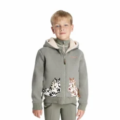 New LeMieux - Sweat à capuche zippé enfant Poney Mini Charlie rosemary Vert