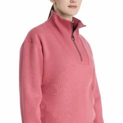 LeMieux - Sweat col zippé femme Keira cranberry Rose Hot