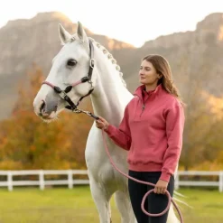 LeMieux - Sweat col zippé femme Keira cranberry Rose Hot