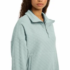 Outlet LeMieux - Sweat manches longues femme Dana quarter zip glacier Bleu