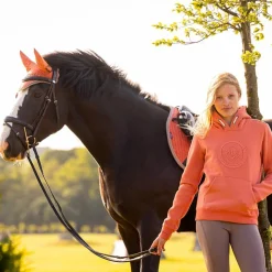 LeMieux - Sweat manches longues junior Hannah Pop Over apricot Orange Hot