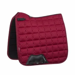 Sale LeMieux - Tapis de dressage Carbon Mesh Air Mulberry Bordeaux