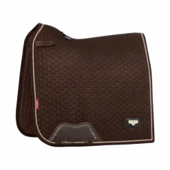 LeMieux - Tapis de dressage Puissance Suede Square Marron New
