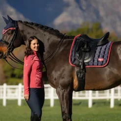 LeMieux - Tapis de dressage Square Loire Classic / cranberry Marine Clearance