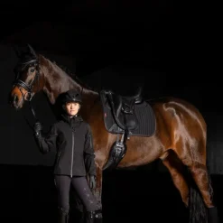 LeMieux - Tapis de dressage Pro Sorb Plain 2 Square Noir Discount