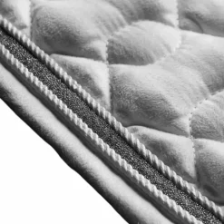 New LeMieux - Tapis de selle Crystal Suede Close Contact Square Blanc