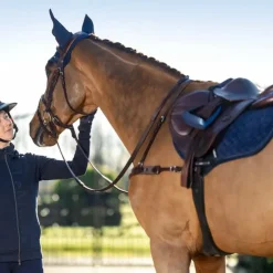 Clearance LeMieux - Tapis de selle Crystal Suede Close Contact Marine