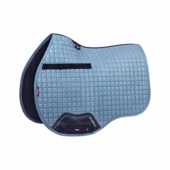 Online LeMieux - Tapis de selle GP Suede Square Ice blue Bleu