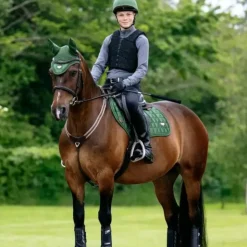 LeMieux - Tapis de selle Loire Classic Close Contact Square hunter green Vert Clearance