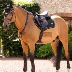 LeMieux - Tapis de selle Puissance Suede Close Contact Square Noir Online