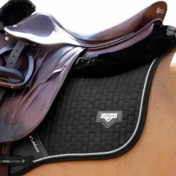 LeMieux - Tapis de selle Puissance Suede Close Contact Square Noir Online