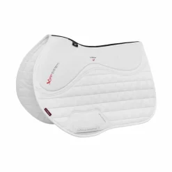 LeMieux - Tapis de selle Square X-Grip Silicone EuroJump Blanc