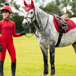 New LeMieux - Tapis de selle Square Mixte Loire chili Rouge