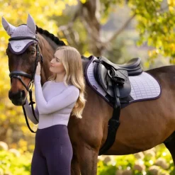 LeMieux - Tapis de selle Square en suédine lilac Violet Online