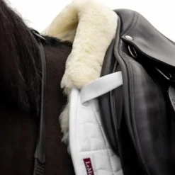 New LeMieux - Tapis de selle Square Mixte Merino + / naturel Blanc